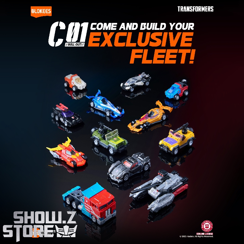 Blokees 1/64 Wheels Transformers C01 Roll Out! Set of 12