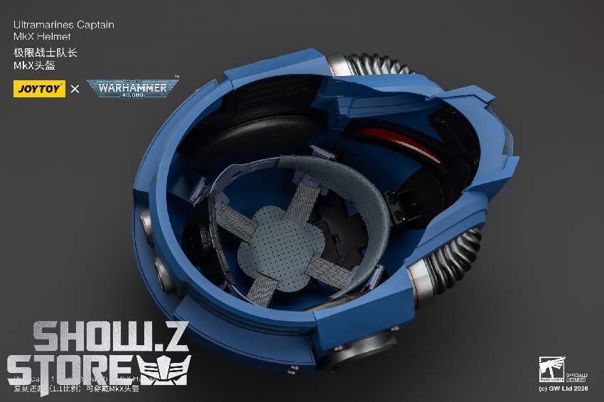 JoyToy JT03738 1/1 WH40K Ultramarines Captain Helmet | ShowZStore.com