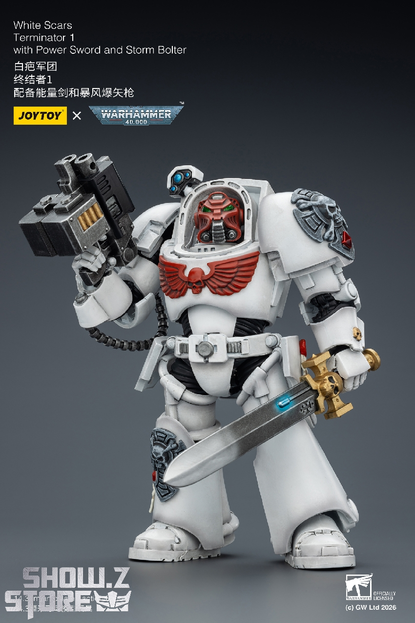 JoyToy JT03189 WH40K White Scars Terminator 1 | ShowZStore.com