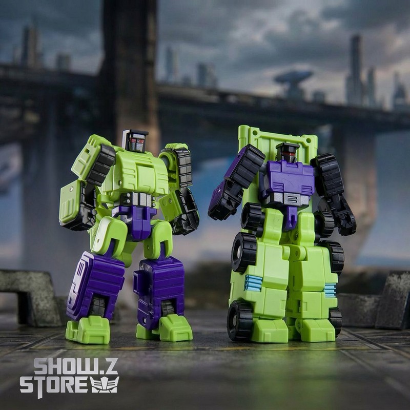 [Pre-Order] Dr.Wu DW-ES03 Cyber Shovelloader Scrapper & DW-ES04 Cyber Mixer Truck Mixmaster Set of 2