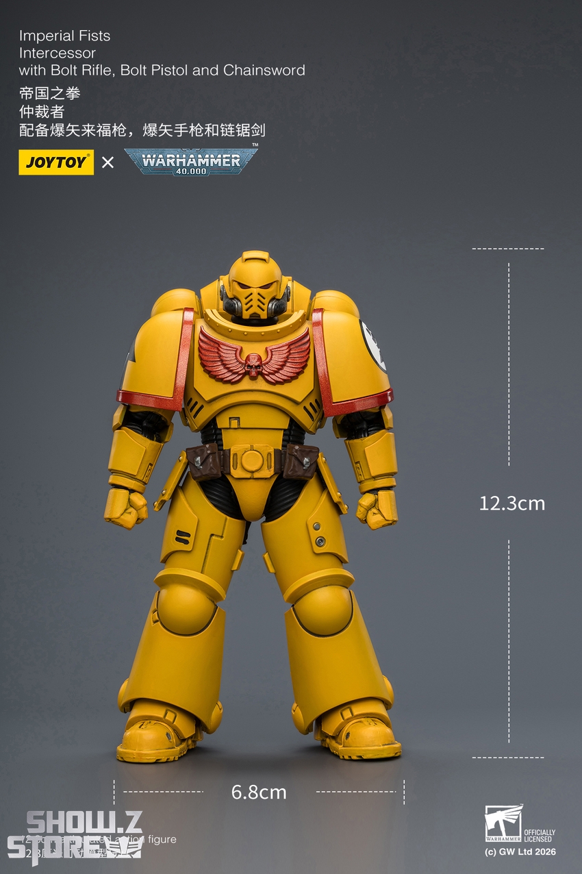 JoyToy JT03844 1/18 Warhammer 40K Imperial Fists Intercessor with