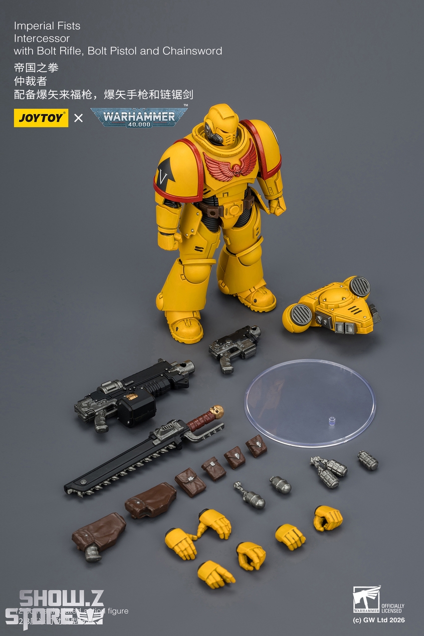 JoyToy JT03844 1/18 Warhammer 40K Imperial Fists Intercessor with