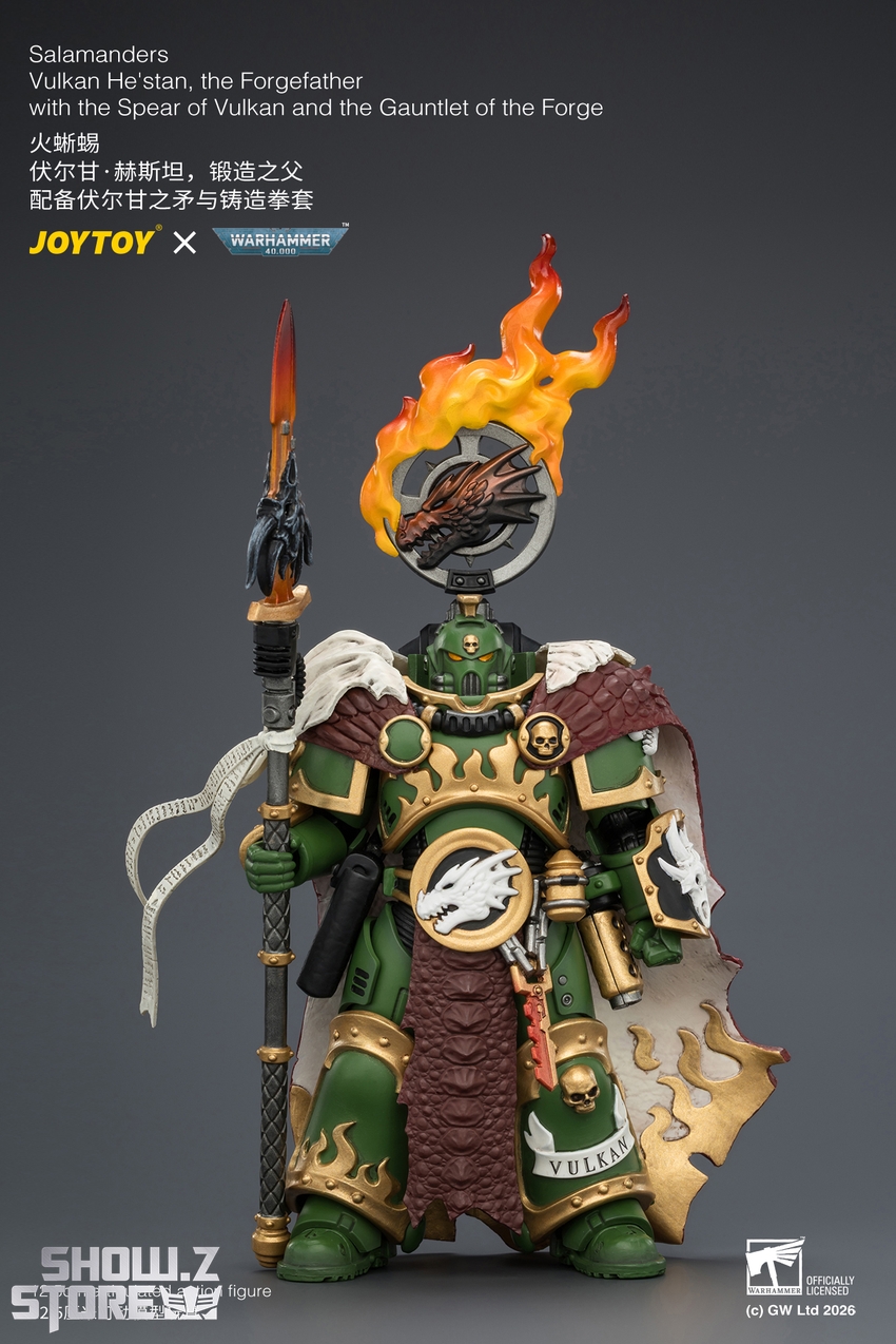 JoyToy JT04438 1/18 Warhammer 40K Salamanders Vulkan He'stan, the