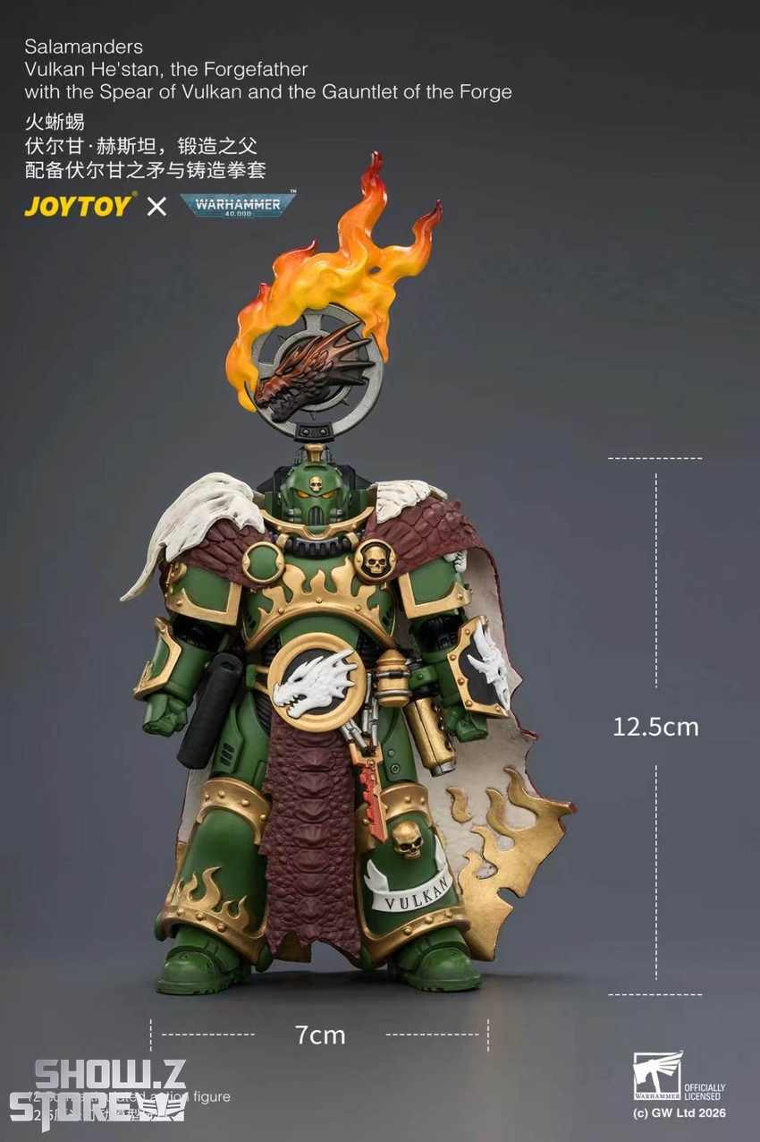 JoyToy JT04438 1/18 Warhammer 40K Salamanders Vulkan He'stan, the
