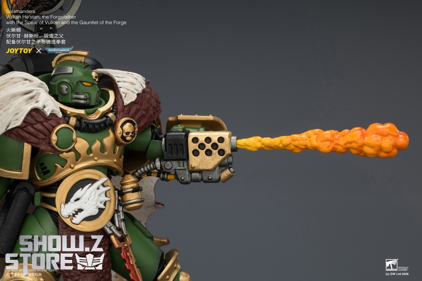 JoyToy JT04438 1/18 Warhammer 40K Salamanders Vulkan He'stan, the