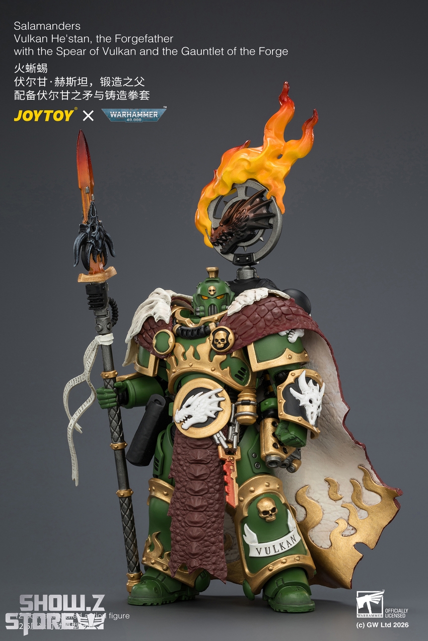 JoyToy JT04438 1/18 Warhammer 40K Salamanders Vulkan He'stan, the