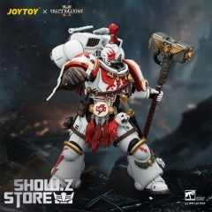 [Pre-Order] JoyToy JT04407 1/18 Warhammer 40K Game Edition White Scars Assault Intercessor Champion with Thunder Hammer and Bolt Pistol