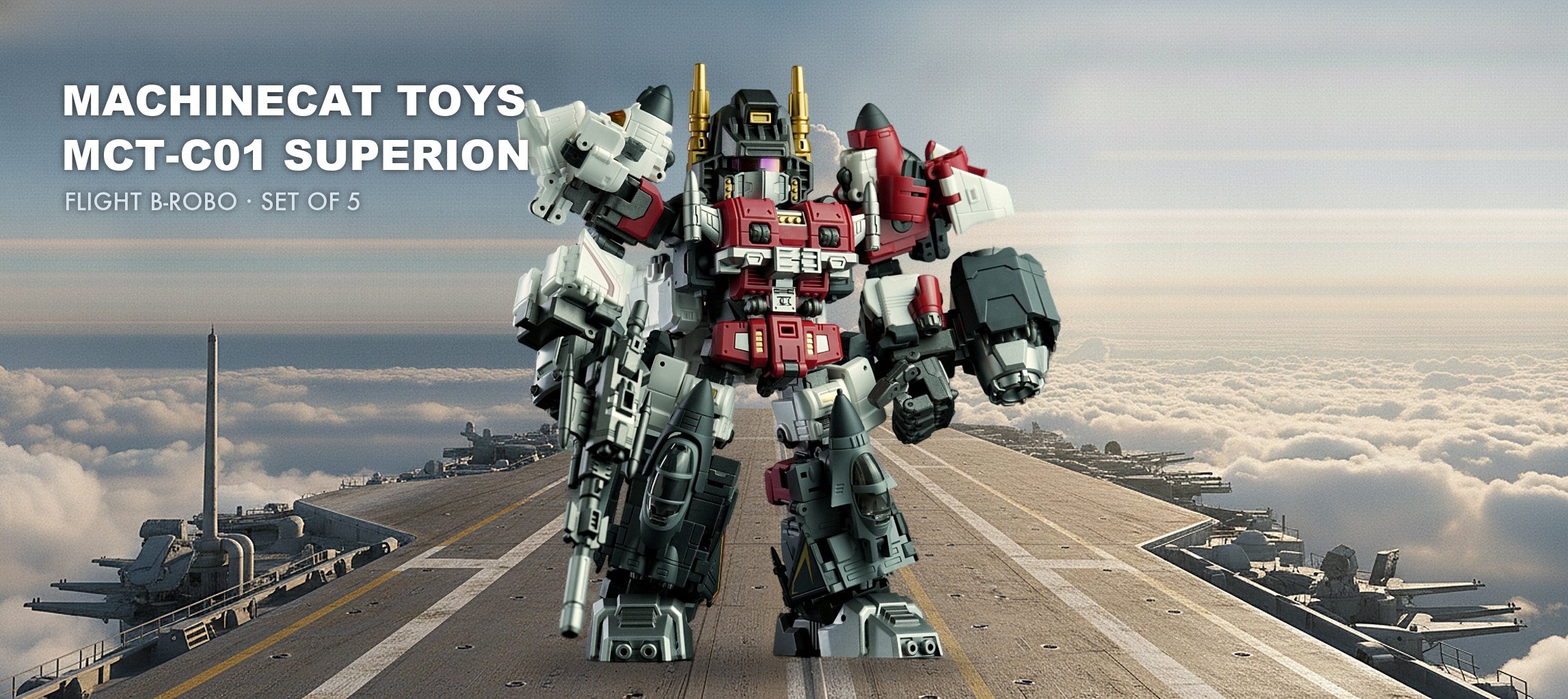 Machinecat Toys MCT-C01 Flight B-ROBO Superion Set of 5