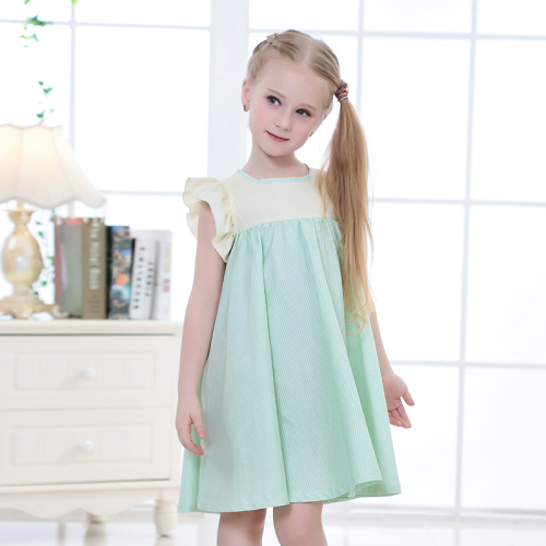 ruffle sleeve girl dress