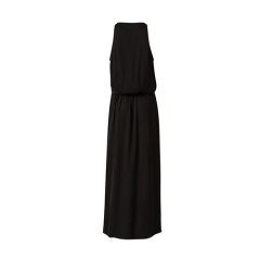 Petite chiffon black maxi dress