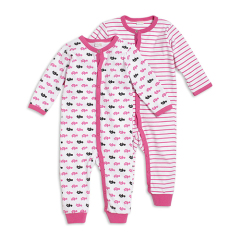 100% cotton jersey baby romper pyjamas for babygirls