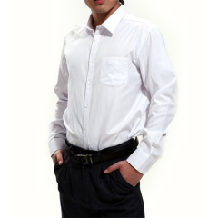 High quality softness long sleeve white formal mens shirts with collar