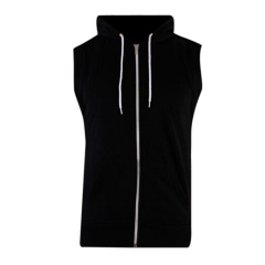 China manufacturers stylish blank sleeveless hoodies for men