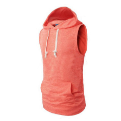 Summer Sport Wear For Men stylish Design Your Own Style Blank Plain Sleeveless Hoodie