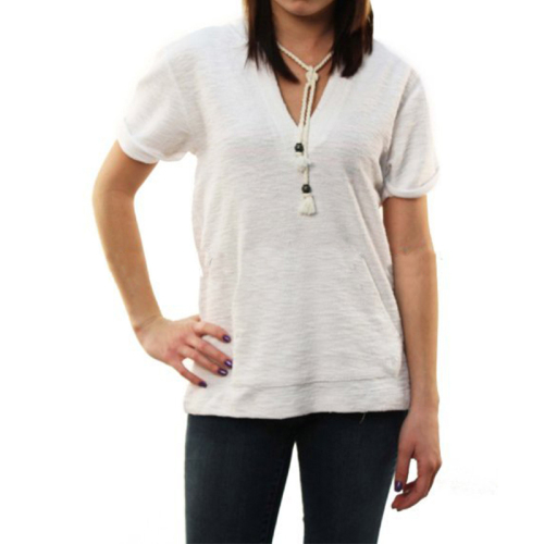 Hoodie design cotton women casual t shirt