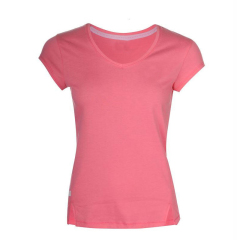 Simple patterns ladies dress plain t-shirt clothing manufacturer in china