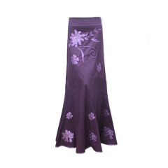 Purple cheap latest maxi skirt long floral skirt maxi skirt design