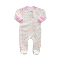 Wholesale jacquard  baby girls body wear cotton long sleeve