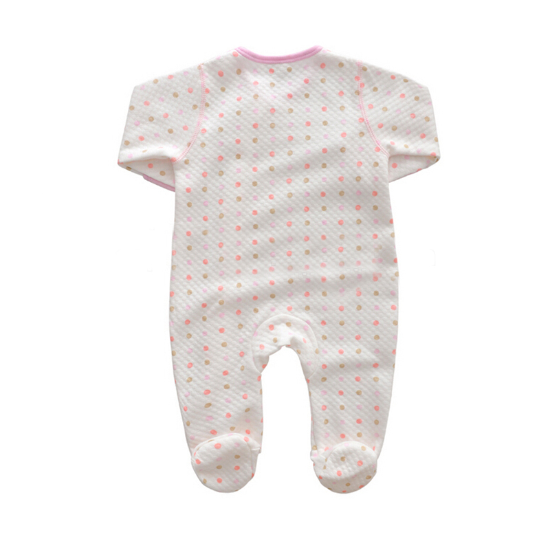Wholesale jacquard  baby girls body wear cotton long sleeve