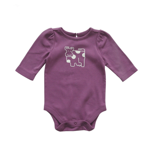 High quality baby rompers long sleeve baby bodysuits customized made in China