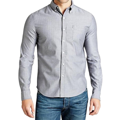 Latest design man business shirts woven blouse top custom design dress shirt