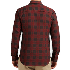 Casual plaid blouse top oversized dress shirts cotton long sleeve man flannel shirt