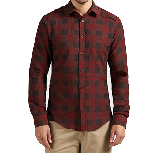 Casual plaid blouse top oversized dress shirts cotton long sleeve man flannel shirt