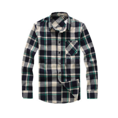 Excellent quality latest style long sleeve flannel custom fancy design shirt for men