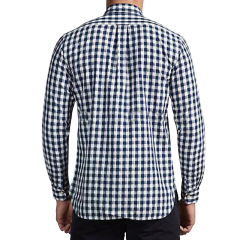 Latest check long sleeve shirt for men turkey cotton flannel shirt