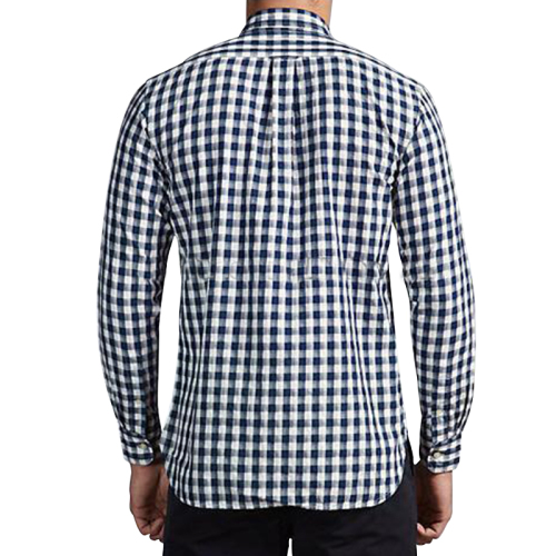 Latest check long sleeve shirt for men turkey cotton flannel shirt