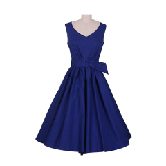 Spring summer fashion women clothing ladies dresses V neck A line prom dress