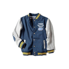 Winter clothing china manufacturer kids wear snap cardigan boys baseball jacket