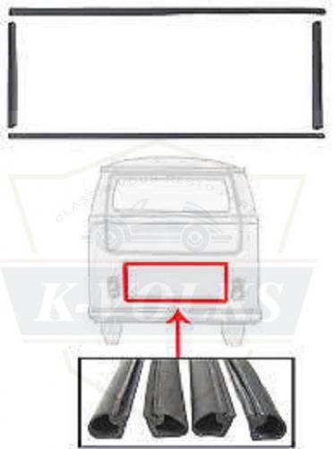 Type 2 Bus Engine Lid Seal T2 Baywindow 1968-1979 4pcs