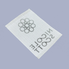 Custom Cotton Label With Waxed Edge