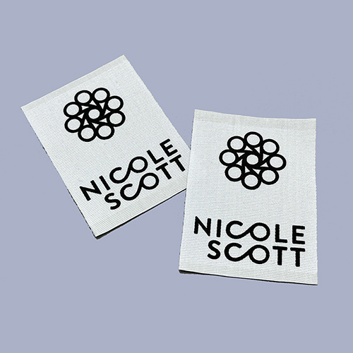 Custom Cotton Label With Waxed Edge