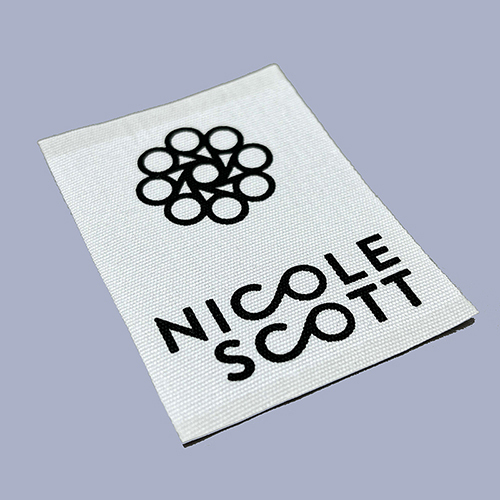 Custom Cotton Label With Waxed Edge
