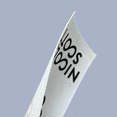 Custom Cotton Label With Waxed Edge