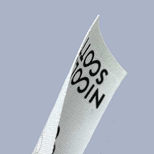 Custom Cotton Label With Waxed Edge