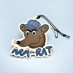 Die Cut Cartoon Paper Tag With Wax String And Pin