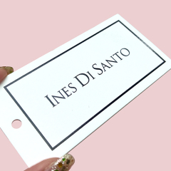 Black Gold Foil Logo Retangle Paper Tag