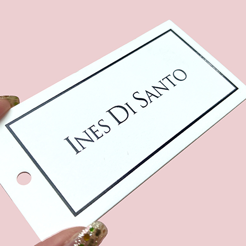 Black Gold Foil Logo Retangle Paper Tag