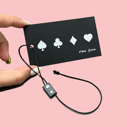 Velvet Paper Hangtag With Custom Seal Tag
