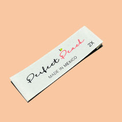 Printed Poly Cotton Label With Logo