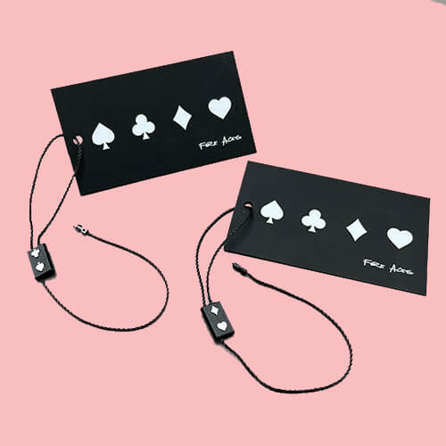 Velvet Paper Hangtag With Custom Seal Tag
