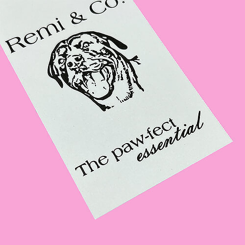 Custom Black Print Coated Paper Hangtag With Wax String