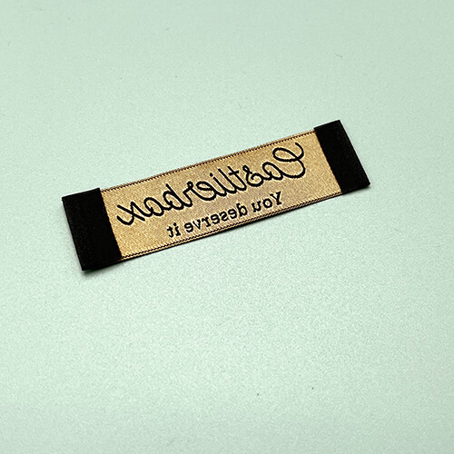 Custom End Fold Woven Tag