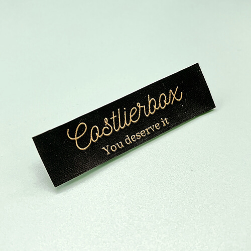 Custom End Fold Woven Tag