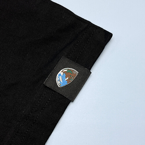Custom T Shirt Loop Fold Woven Label