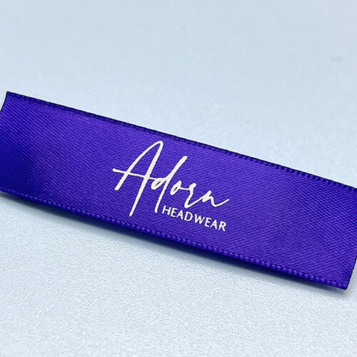 Satin Clothing Label With Printed Logo