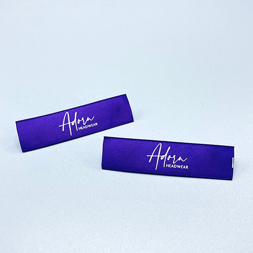 Satin Clothing Label With Printed Logo